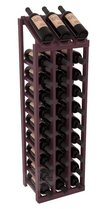 Wine Racks America Ponderosa Pine 3 Column 10 Row Display Top Kit. 13 Stains to Choose From! N9