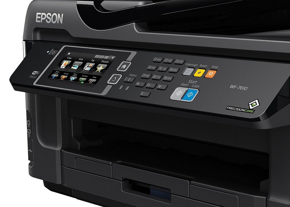 Epson WorkForce WF-7610 Wireless Color All-in-One Inkjet Printer with Scanner and Copier N4