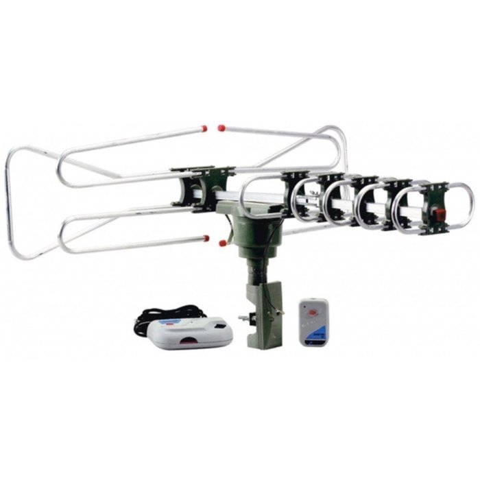QFX HD/DTV/UHF/VHF/FM 360 Degree Motorized Rotating Antenna consumer electronics