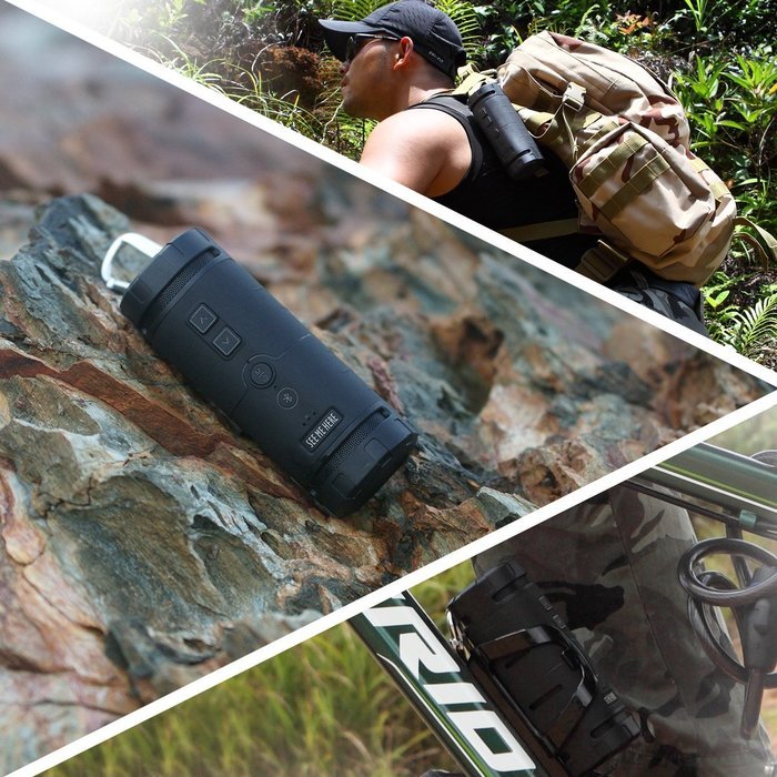 See Me Here Portable Wireless Bluetooth 4.0 Speaker, Outdoor Speaker, Powerful Loud & Clear Sound with Powerful... N4