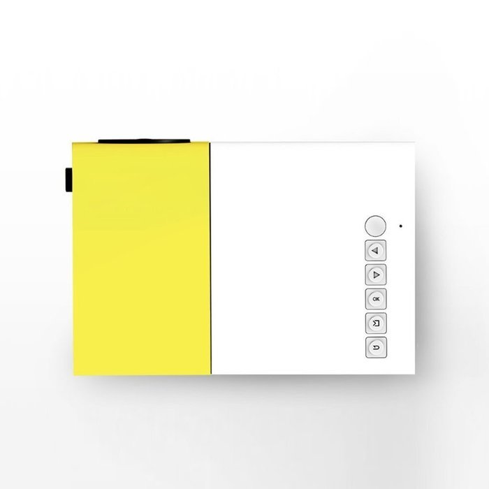 OEM A1 LED LCD (QVGA) Mini Video Projector - US Version (Includes Warranty) - White/Yellow (FP3224A1WY)