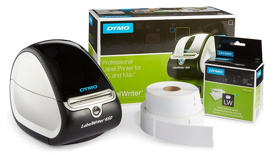 DYMO LabelWriter 450 Thermal Label Printer (1752264) + 2 bonus Multi-Purpose Rolls N15