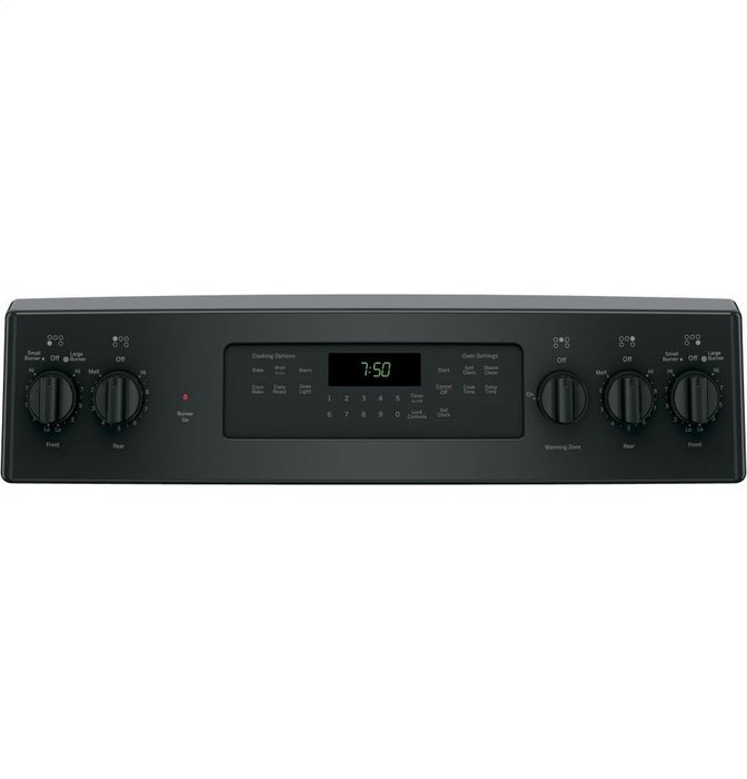 GE JB750DJBB 30" Black Electric Smoothtop Range - Convection N2