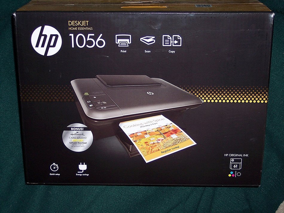 HP Deskjet 1056 All-in-One Printer--Print/ Scan/Copy N2 free image download