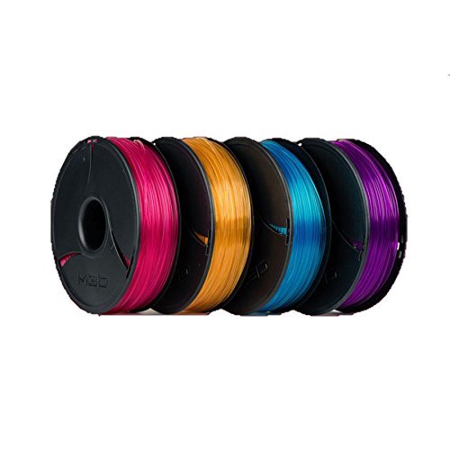 The Micro 3D Printer Bundle - Blue with 4 rolls of PLA filaments, Candy Shop