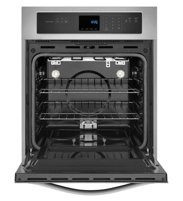 WHIRLPOOL WOS51ES4EW 3.1 Cu. Ft. Single Wall Oven with High-Heat Self-Cleaning System
