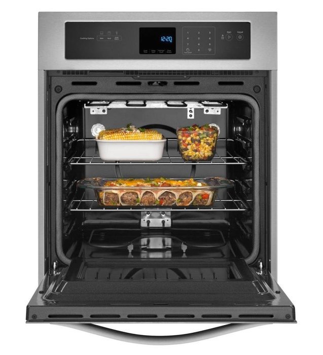 WHIRLPOOL WOS51ES4EW 3.1 Cu. Ft. Single Wall Oven with High-Heat Self-Cleaning System N2