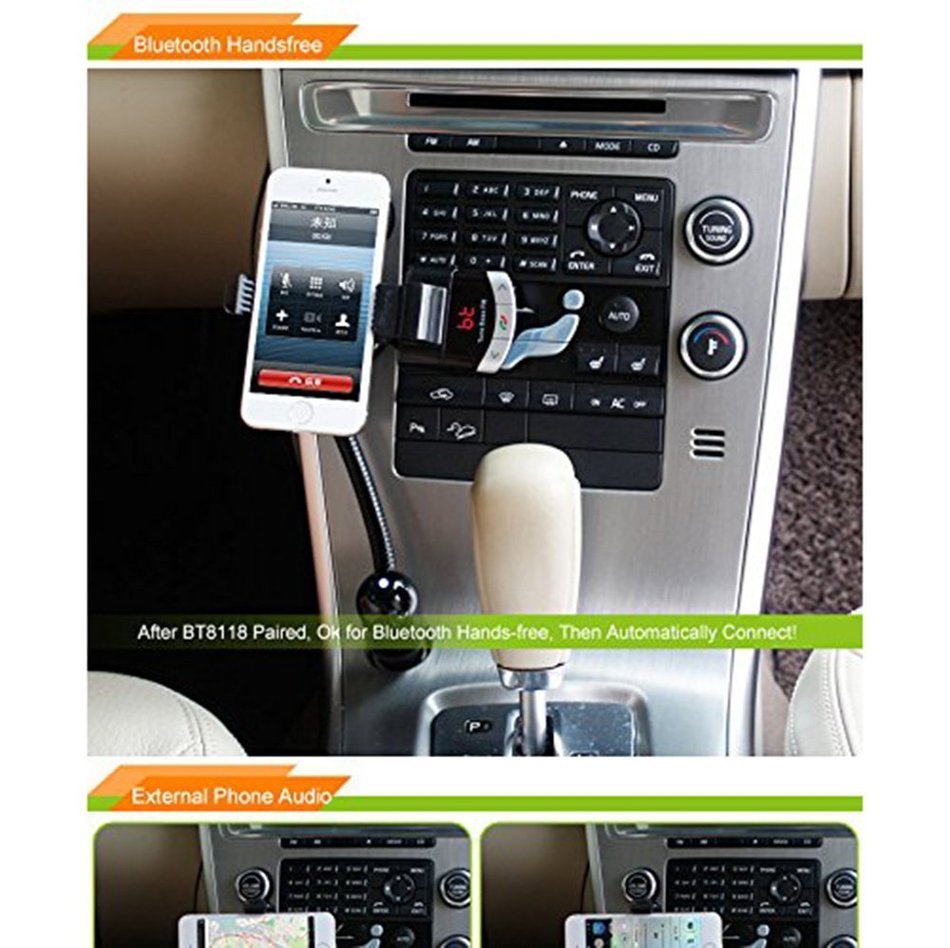 PowerLead Ckit PCK023 Wireless FM Transmitter, Stream Music for Car Stereo System for Smartphone, iPad/iPod, Tablet... N20