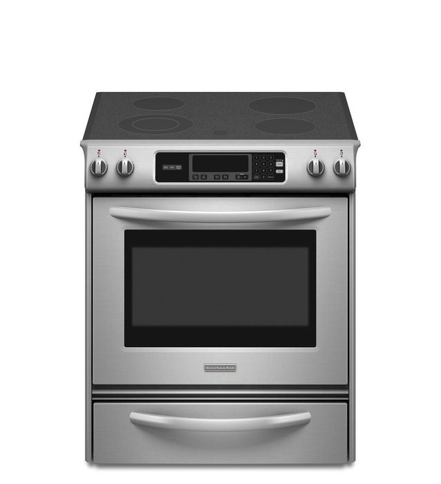 Kitchenaid KESK901SSS Thermal Oven Glass Cooktop Front Control Knobs Architect Series II