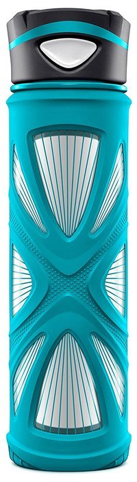 Zulu Core Glass Water Bottle with Quick-Cap Lid N13