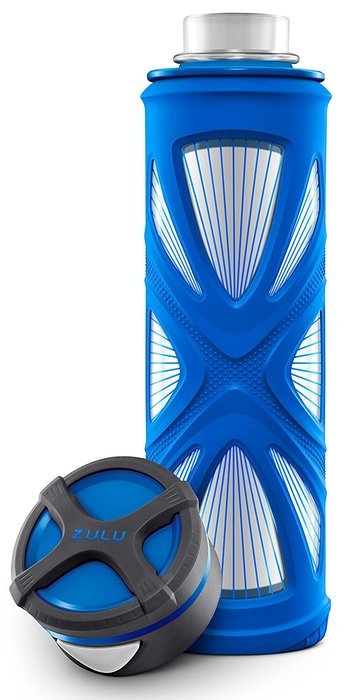 Zulu Core Glass Water Bottle with Quick-Cap Lid N16