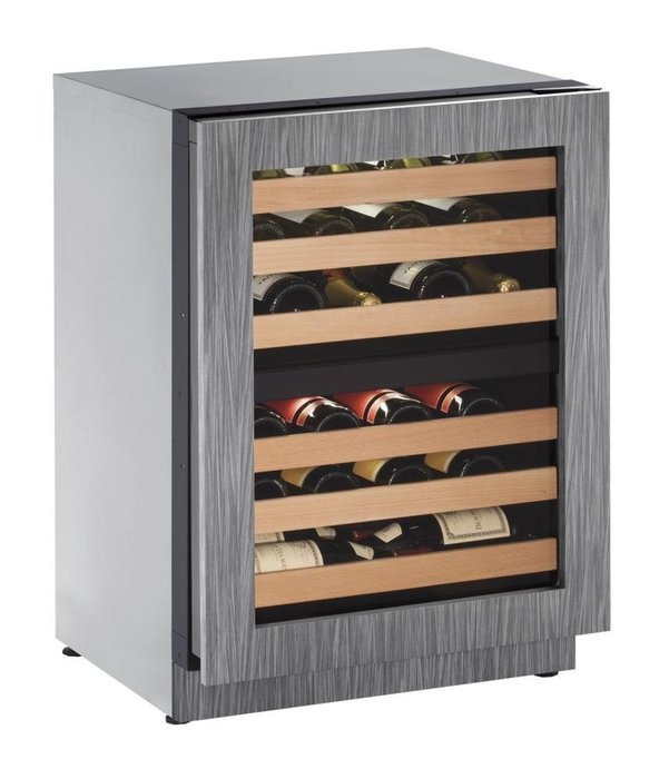 U-Line U2224ZWCINT00A Built-in Wine Storage, 24", Stainless Steel N2