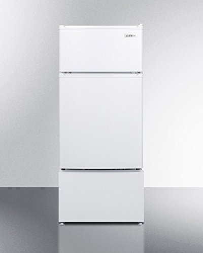 Summit CP351W 19" Energy Start Rated Top Freezer Refrigerator 3.0 cu. ft. Capacity Thin-line Design Fully Finished...