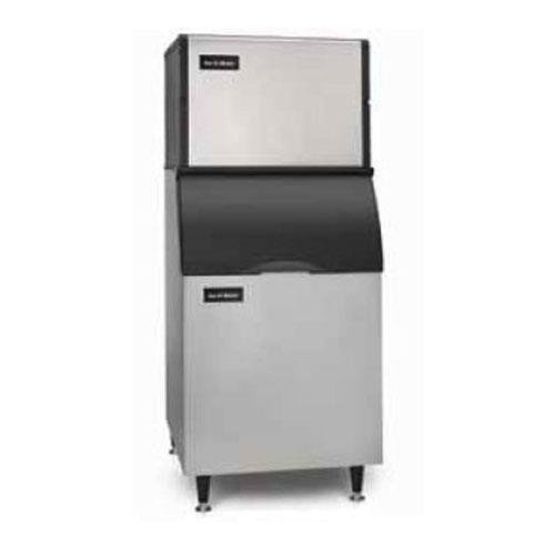 Ice-O-Matic ICE0400HA-B55PS ENERGY STAR 506 lb 30" Air-Cooled Half Cube Ice Machine w/ Storage Bin