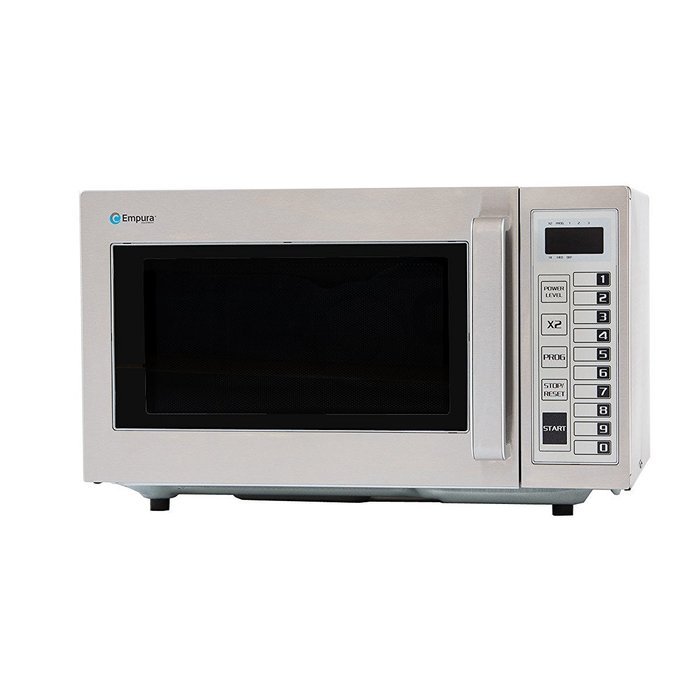 Empura ETP-10T "NSF" Approved 0.8 cuft Stainless Steel Commercial Microwave Oven, 1,000 Watts and Touch Control...