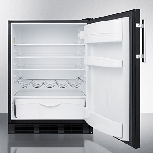 Freestanding Residential Counter Height All-Refrigerator - Black N3