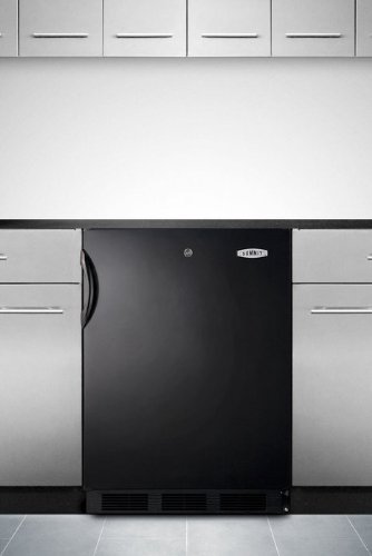 Summit FF7LBLBIADA: 32" high all-refrigerator for built-in use under ADA compliant counters, with front lo N2