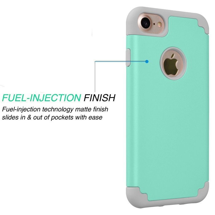 iPhone 7 Plus Case, [5.5 Inch], HLCT Slim Fit Thin , Soft Interior Silicone Bumper & Hard PC Back, Shock-Absorption... N5