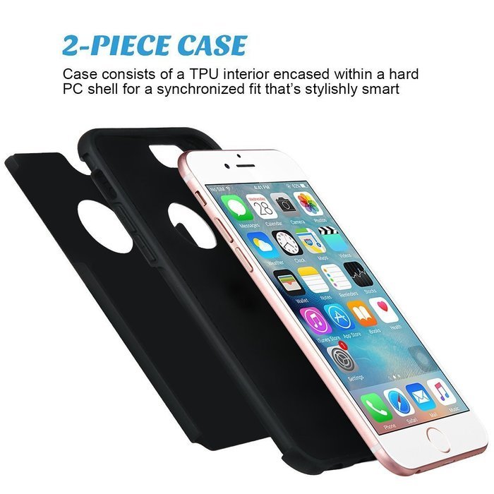 iPhone 7 Plus Case, [5.5 Inch], HLCT Slim Fit Thin , Soft Interior Silicone Bumper & Hard PC Back, Shock-Absorption... N7