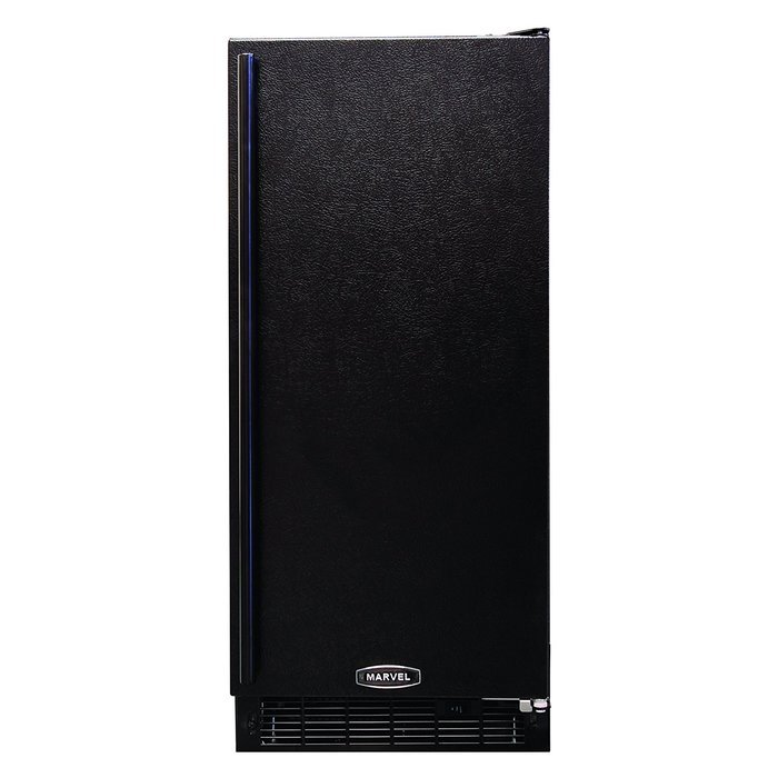 AGA Marvel 25iM-BB-F-L Indoor Under-Counter Crescent Ice Machine, Black Cabinet and Left Hinge Black Door, 15-... N2