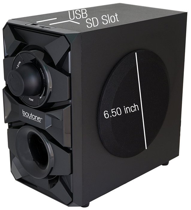 Boytone BT-328F, 2.1 Wireless Bluetooth Multi Media speaker, powerful home theater speaker systems, FM Radio,... N3