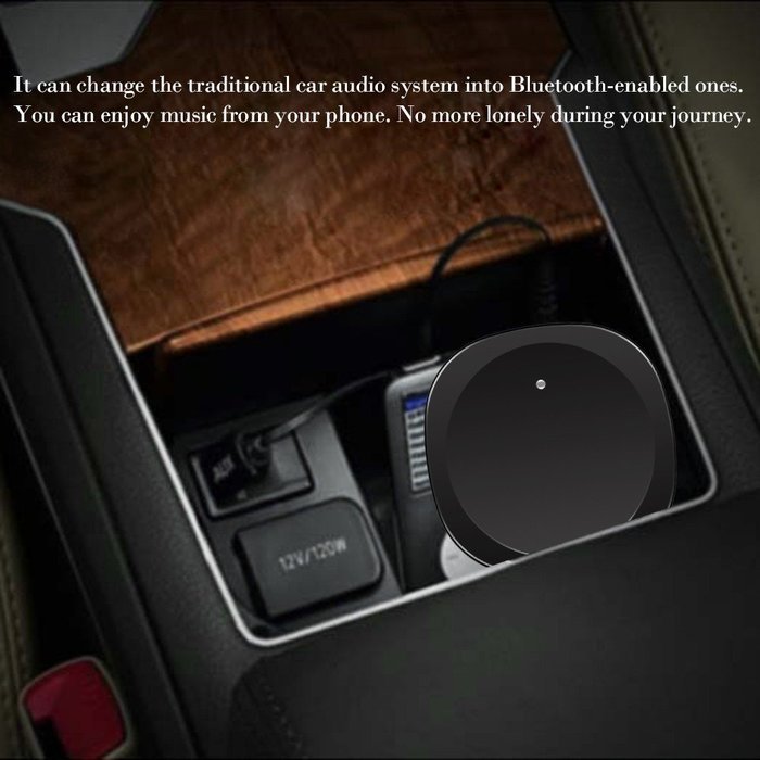 B3501 Wireless Music Bluetooth Stereo Receiver Bluetooth Car Kit Aux 3.5mm Music Adapter Hands-free with Mic for... N2