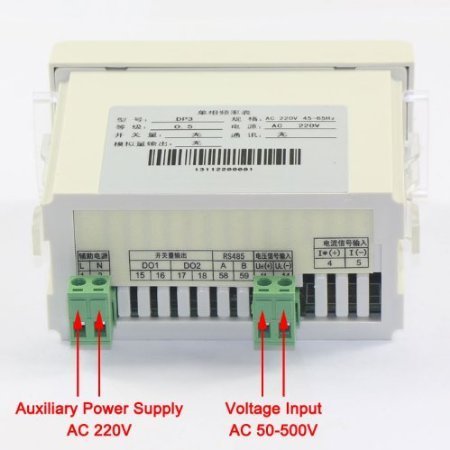 RioRand Digital Frequency Panel Meter 50-60hz LED Electric Reading AC 50-500V, Single Phase N5