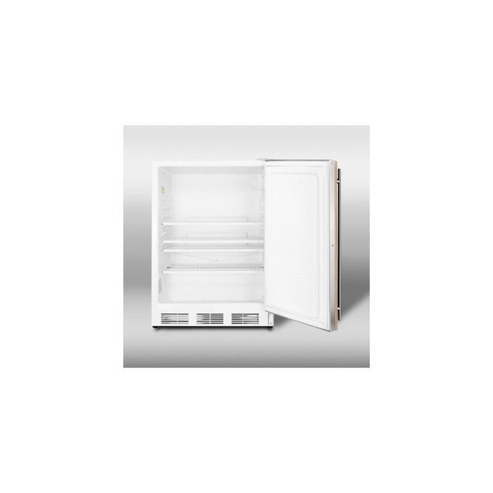 Summit ALB751LIF 5.5 Cu. Ft. Custom Panel Undercounter Built-In Compact Refrigerator N2