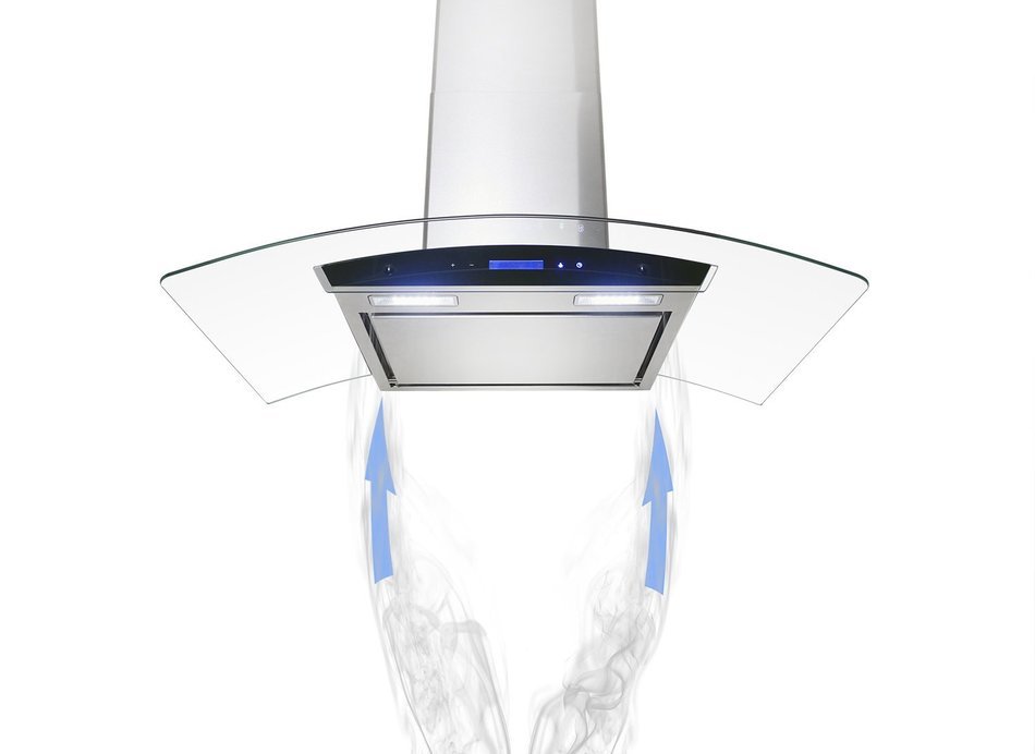 GOLDEN VANTAGE 36" GV198KZ4-36 European Style Wall Mount Stainless Steel Range Hood Vent Touch Panel Control Unique... N7