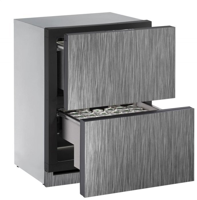U-Line U3024DWRINT00A Built-in Two Drawer Refrigerator, 4.5 cu. ft., Stainless Steel