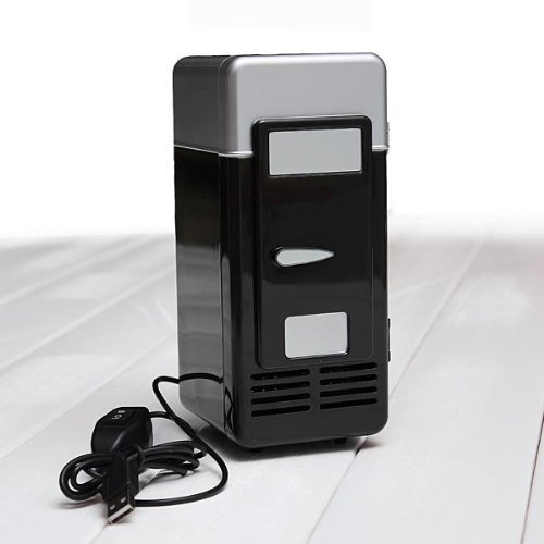 Mini USB LED PC Fridge Refrigerator Drink Cans Food Cooler Warmer ES9P. N2