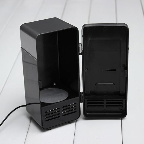 Mini USB LED PC Fridge Refrigerator Drink Cans Food Cooler Warmer ES9P. N3