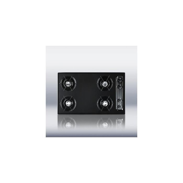 Summit TTL05P Black 30"cooktop with Cordless (Battery) Ignition