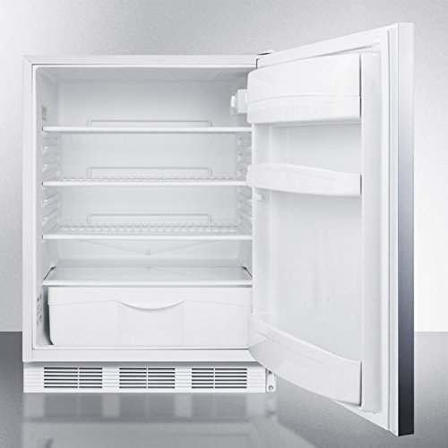 Summit FF67SSHHADA: Commercially approved, ADA compliant all-refrigerator for freestanding use, with stainless... N3