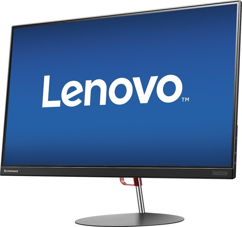Lenovo - ThinkVision X24 23.8" IPS LED HD Monitor - Raven Black N3