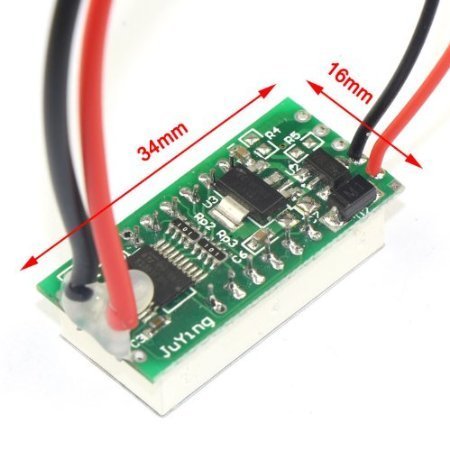 RioRand DC 10A Digital Ammeter Build-in Shunt Amp Gauge Ampere Panel Meters Measuring Current Directly N6