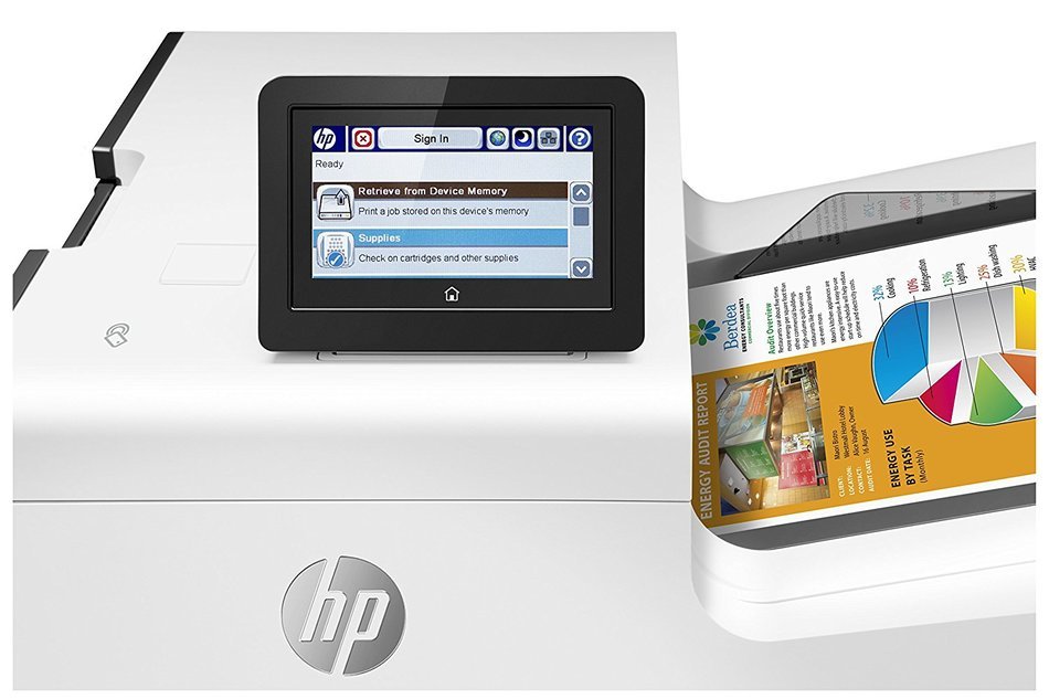 HP PageWide Enterprise 556xh Page Wide Array Printer - Color - 2400 x 1200 dpi Print - Plain Paper Print - Desktop N3