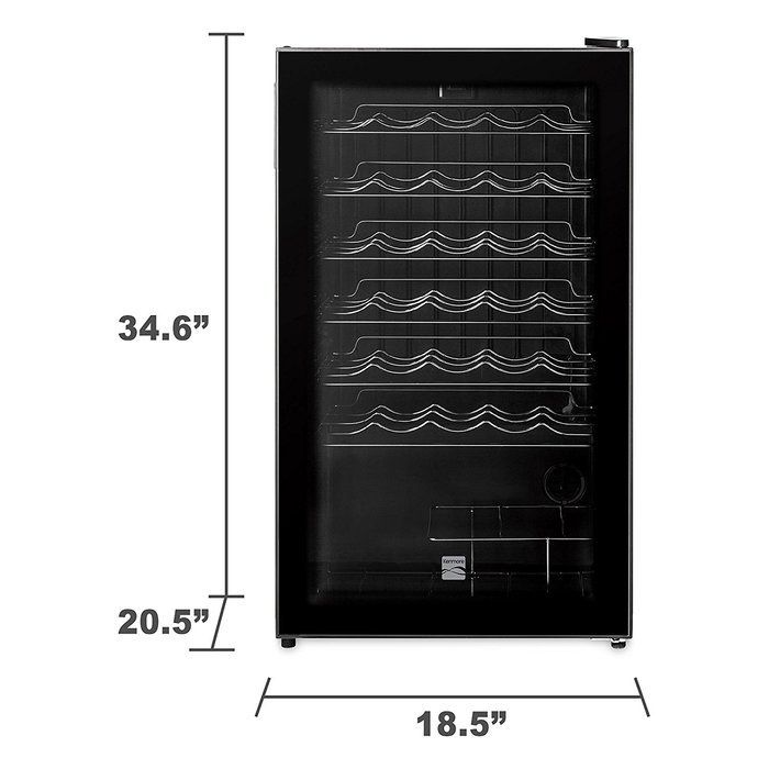 Kenmore 33-Bottle Wine Chiller - Black N2