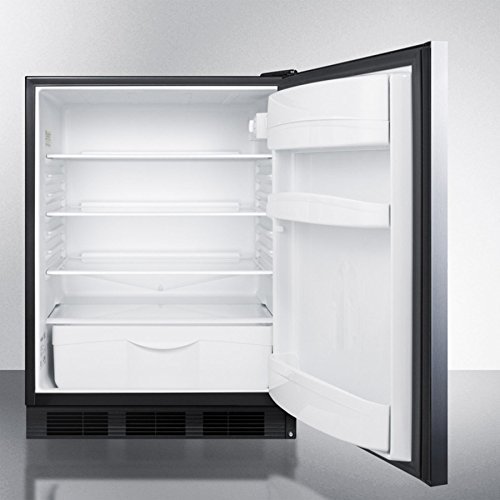 Summit FF6BSSHHADA: ADA compliant freestanding all-refrigerator with stainless steel door, horizontal handle,... N2