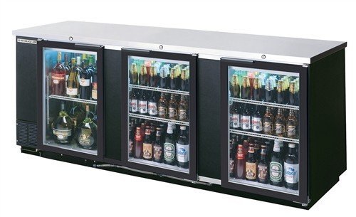 Beverage-Air Commercial Refrigeration 94" Glass Door Back Bar Bb94G-1-S-Pt