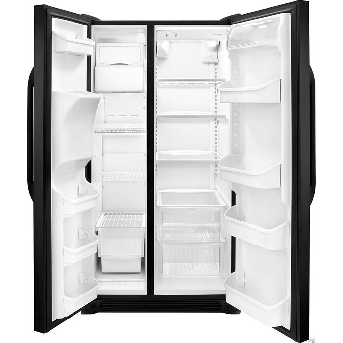 Frigidaire FFSS2314QE22.6 Cu. Ft. Ebony Black Side-By-Side Refrigerator