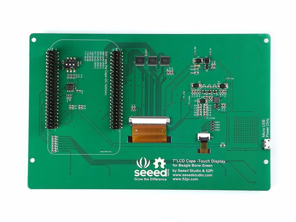 Seeedstudio 7 Inch BeagleBone Green LCD Cape with Resistive Touch N3