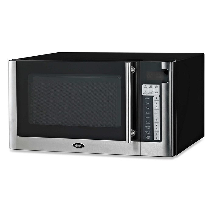 Best and Affordable 1.1-cubic Foot Digital Microwave Oven in Black with One-touch Operation and Child-lock Safety...