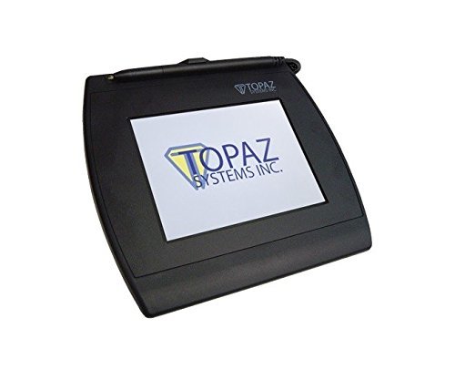 Topaz Systems Siggemcolor T-LBK57GC-BHSB Electronic Signature Pad Backlit LCD USB Serial T-LBK57GC-B