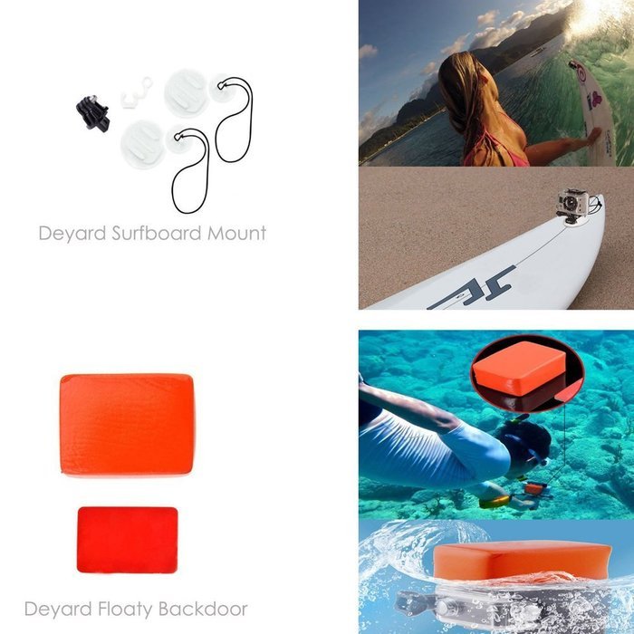 YFY 22-In-1 Basic Outdoor Sports Accessories Kit for GoPro Hero Cameras,SJ Cam, Xiaomi Yi,Sport Acion Camera N2