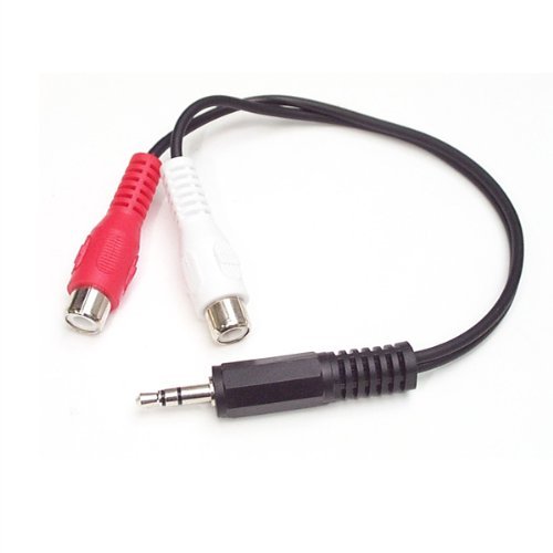 StarTech.com MUMFRCA 6in Stereo Audio Cable - 3.5mm Male to 2x RCA Female