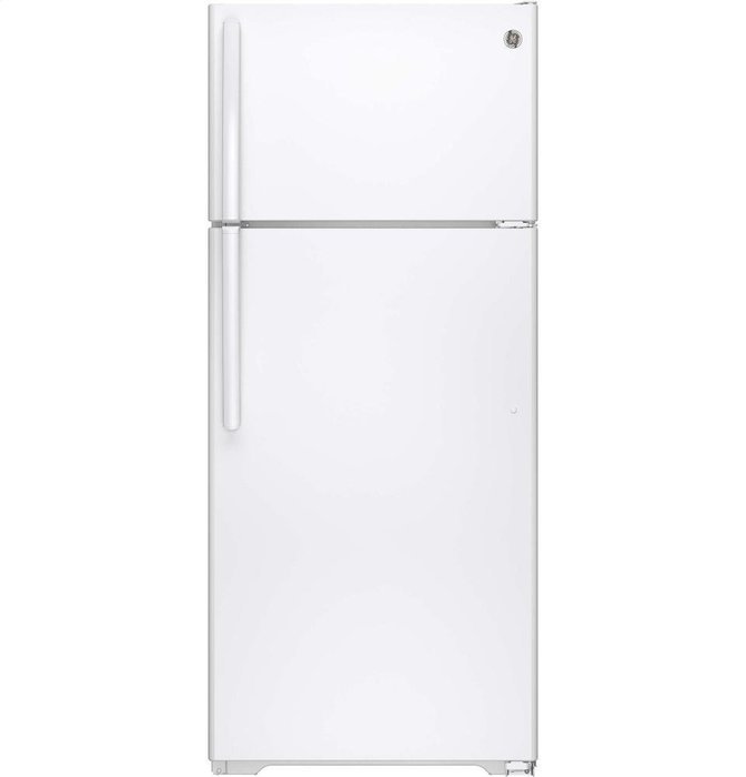 GE GIE18CTHWW 17.5 Cu. Ft. White Top Freezer Refrigerator - Energy Star