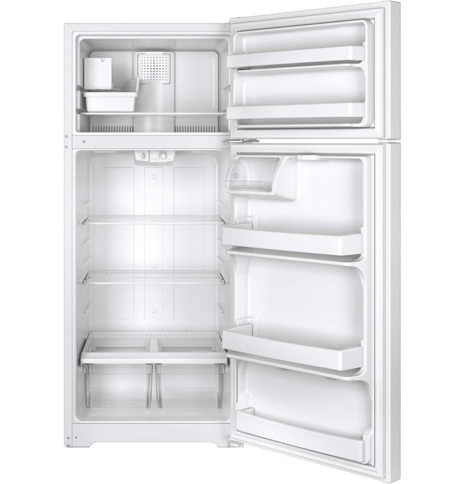 GE GIE18CTHWW 17.5 Cu. Ft. White Top Freezer Refrigerator - Energy Star N3