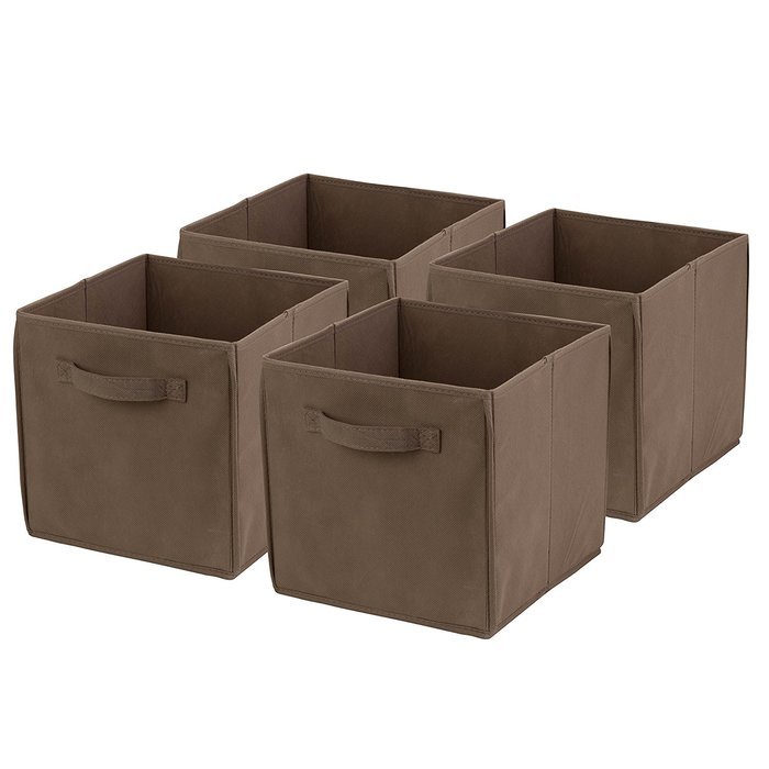 Honey-Can-Do SFT-01762 Kids Storage Bins, Soft and Foldable Organizers, Pink N17