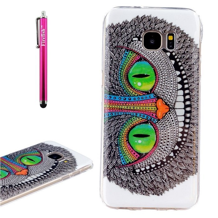 Galaxy S7 Edge Case, Firefish [Fashion Style] [Anti-slip] Ultra Slim Exact Fit Lightweight Flexible TPU Soft Back... N113